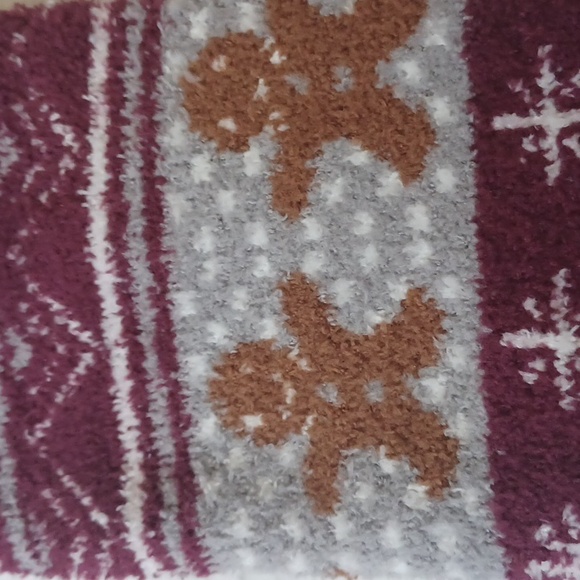 4/$30 New Gingerbread Cozy Socks - Size 5-9 - Picture 3 of 5